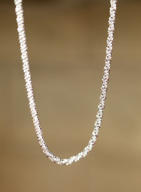 Fashion silver plated choker for women Simple short chain