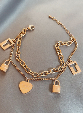 2023 Stainless Steel Two Color Multi-style Heart Bracelets