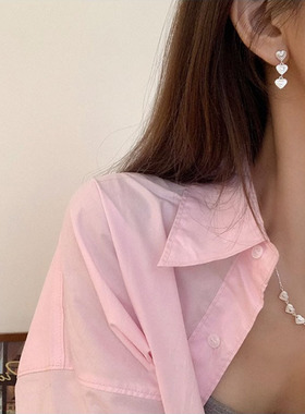 Ventfille 925 Sterling Silver Love Heart Multila Earring