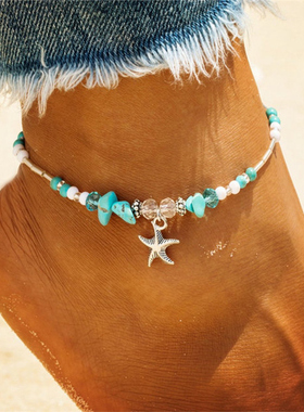 Vintage Turtle Anklets For women Summer Beach Barefoot