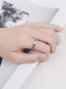 s925 sterling silver ring female Japanese Korean Thai silver
