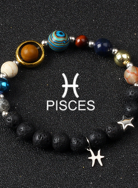 Eight Planets 12 Constellation Bracelets for Women Natural