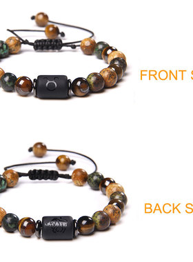 12 Zodiac Signs Constellation Bracelet Natural Picture