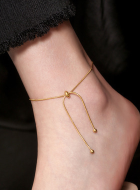 Simple Design Titanium Steel Pull-out Adjustable Bracelet