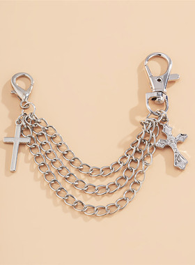 Cosysail Charm Cross Tassel Pendant Boot Shoe Chain Jewelry