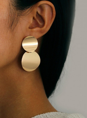 New Fashion Round Dangle Korean Drop Earrings for Women