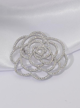 Fashion Design Camellia Brooch Women Scarf Decoration