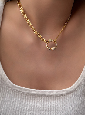 Fashion Women Necklace Double Layer New Clavicle Chain