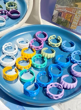 Colorful Ring Set Wholesale 2023 Summer Fashion Fruits