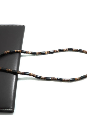 Vintage Wood Necklace Choker Men 46cm/18 Inches Short