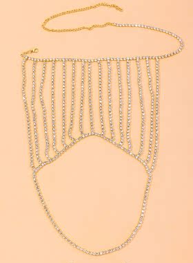 Crystal Multi-Layered Shoulder Chain Bodysuit Jewelry for