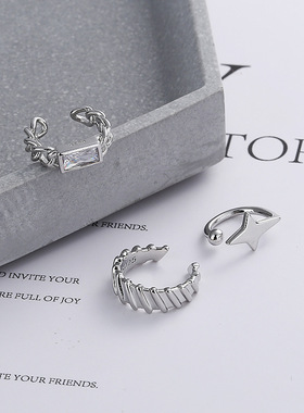 New Simple Small Star Ear Clip Earrings For Women Girls