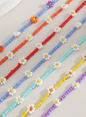 Salircon Kpop Flower Anklet Bracelet Women 2020 Fashion