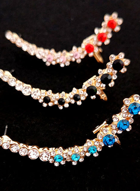 1Pcs Punk Rock Rhinestone Crystal Ear Cuff Wrap Stud