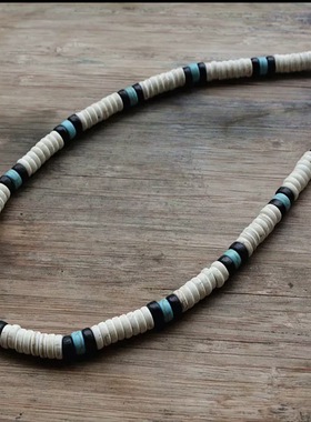 Fashion Necklace Men Vintage 4mm/6mm/8mm Natural Wood