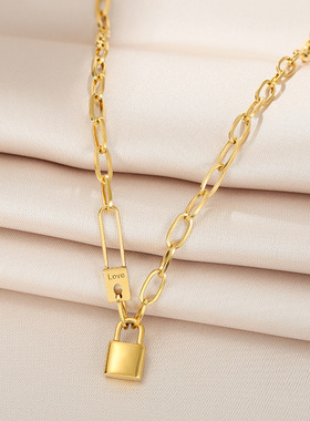 2023 Stainless Steel 2021 Trend New Gold Color Geometric