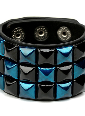 Fashion 9 Colors Double Belt Leather Wrist Friendship Big Wi