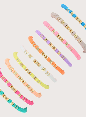 HERLOOK Boho Jewelry Stacking Heishi Bracelets for Women