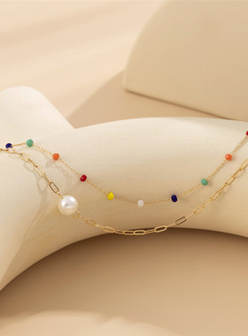 2Pcs Romantic Sweet Waist Chain Bohemian Creative Crystal