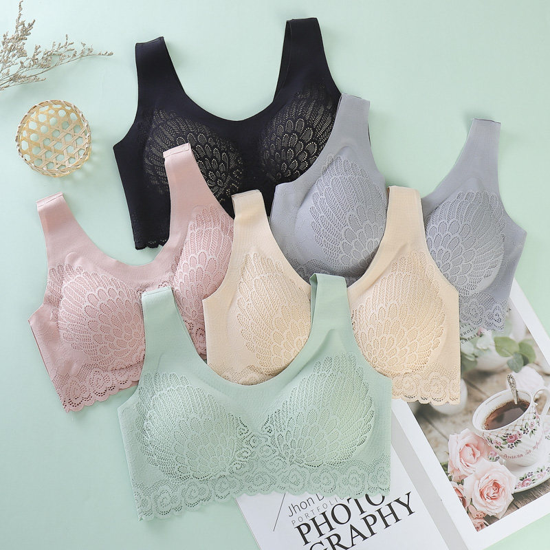 泰国乳胶运动女无钢圈小胸薄胸罩 竹可馨文胸