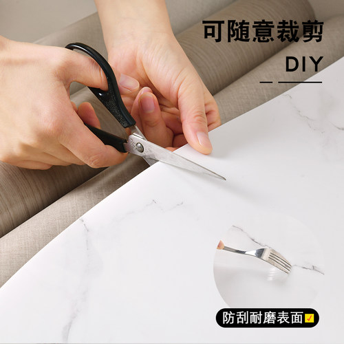 仿瓷砖贴纸自粘遮丑贴pvc墙面背景墙防水仿大理石墙板铝塑板墙贴 - 图2