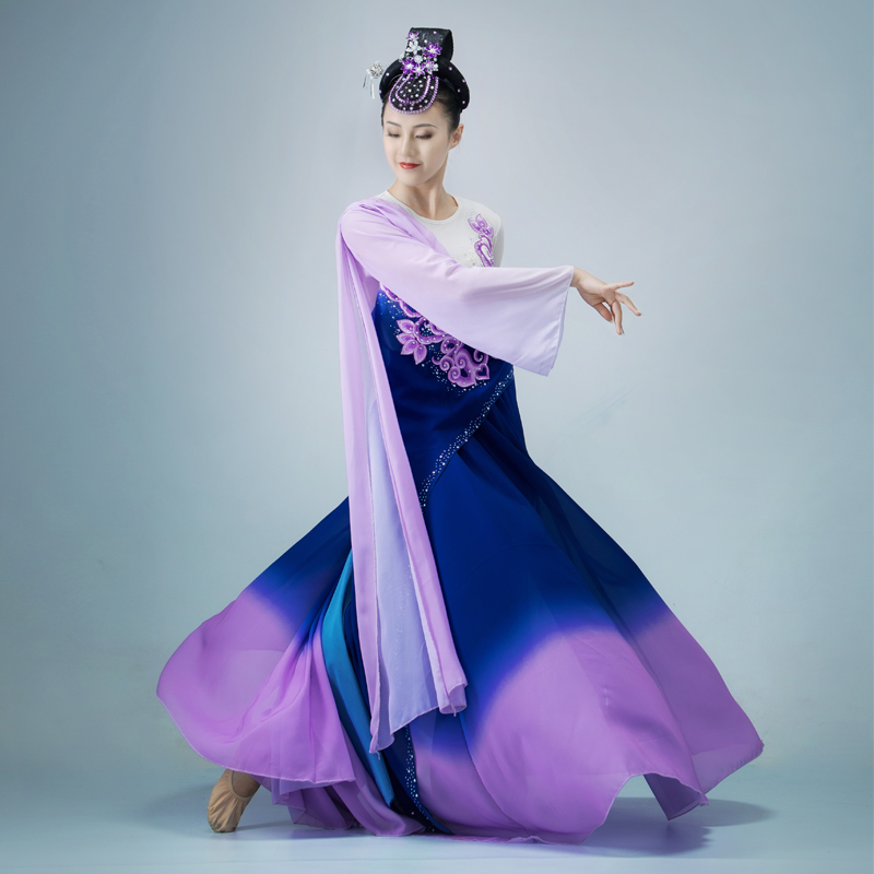 舞裁缝旗舰店葬花吟古典舞演出服女飘逸中国风民族汉唐舞蹈服装艺考仙气套装1