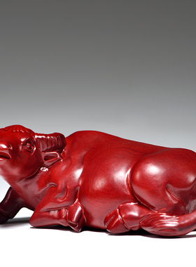 实木家居水牛摆件开业送礼装饰品