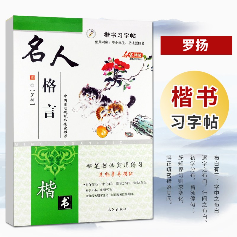 练字帖成人楷书字帖名人格言 男女练字大学生小清新字体楷书钢笔行书字帖临摹成年硬笔书法练字本练字神器 - 图3