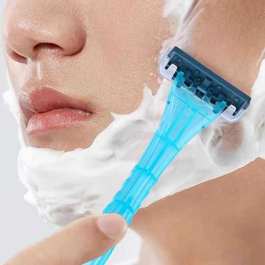 旅行便携一次性剃须刀男2024新款刮胡刀双层酒店手动洗漱套装旅游