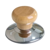 Универсальная ручка из натурального дерева из нержавеющей стали, защита от ожогов