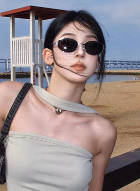 2024金属框墨镜女潮欧美辣妹Y2K