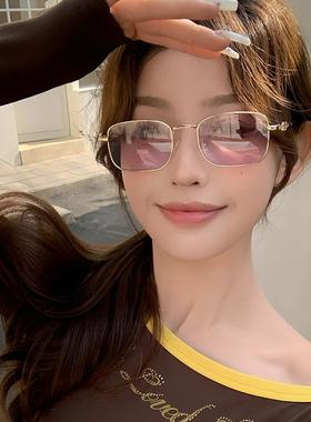 2025新款小红书复古紫色太阳镜女