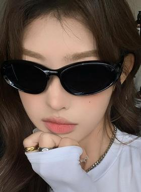欧美复古椭圆骑行墨镜女潮发箍