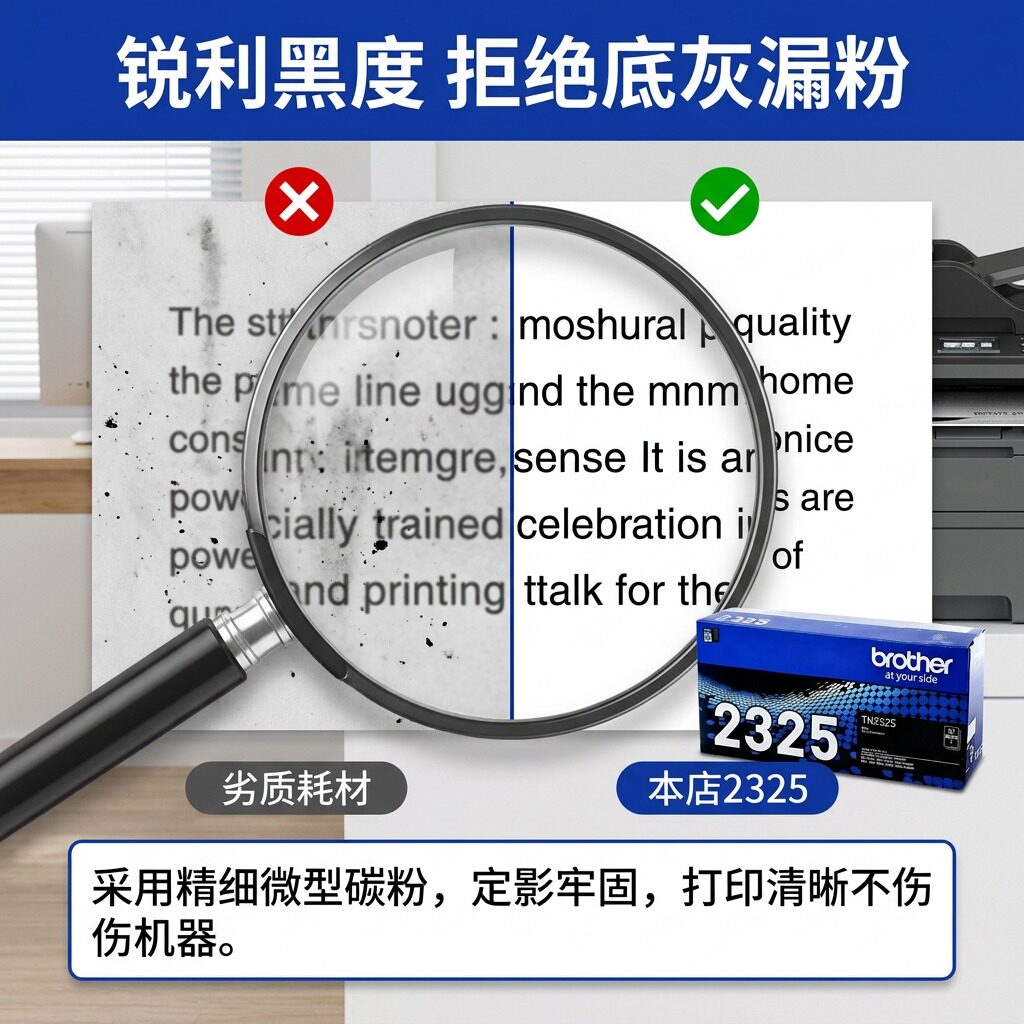 Original authentic Brother TN-2325 powder cartridge 2350 toner cartridge suitable for Brother 7080 7180 7380 2280 laser printer toner cartridge new high-quality printing supplies