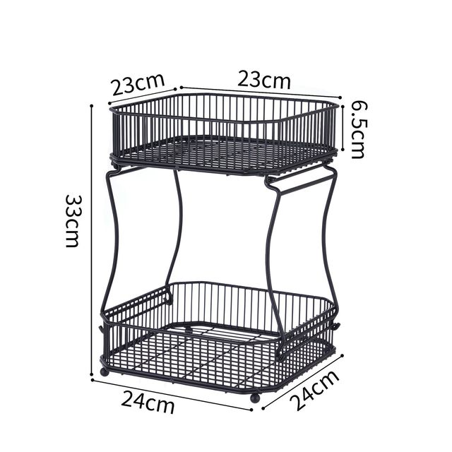 Kitchen storage box wrought iron iron storage basket desktop storage kitchen classification storage debris zero