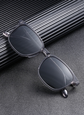 超大宽脸型超轻方形时尚太阳镜