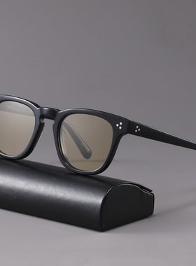 男生复古通用简约男树脂墨镜