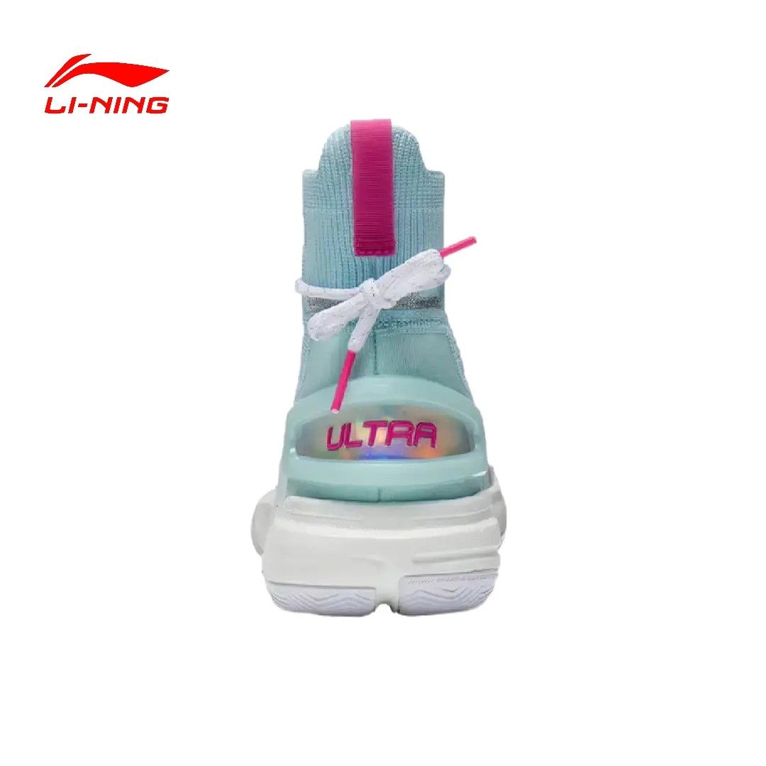 LiNing李宁 闪击9网布防滑耐磨 高帮 篮球鞋 男款浅蓝色ABAT013-1,淘宝优惠券,粉丝福利购,淘宝优惠卷