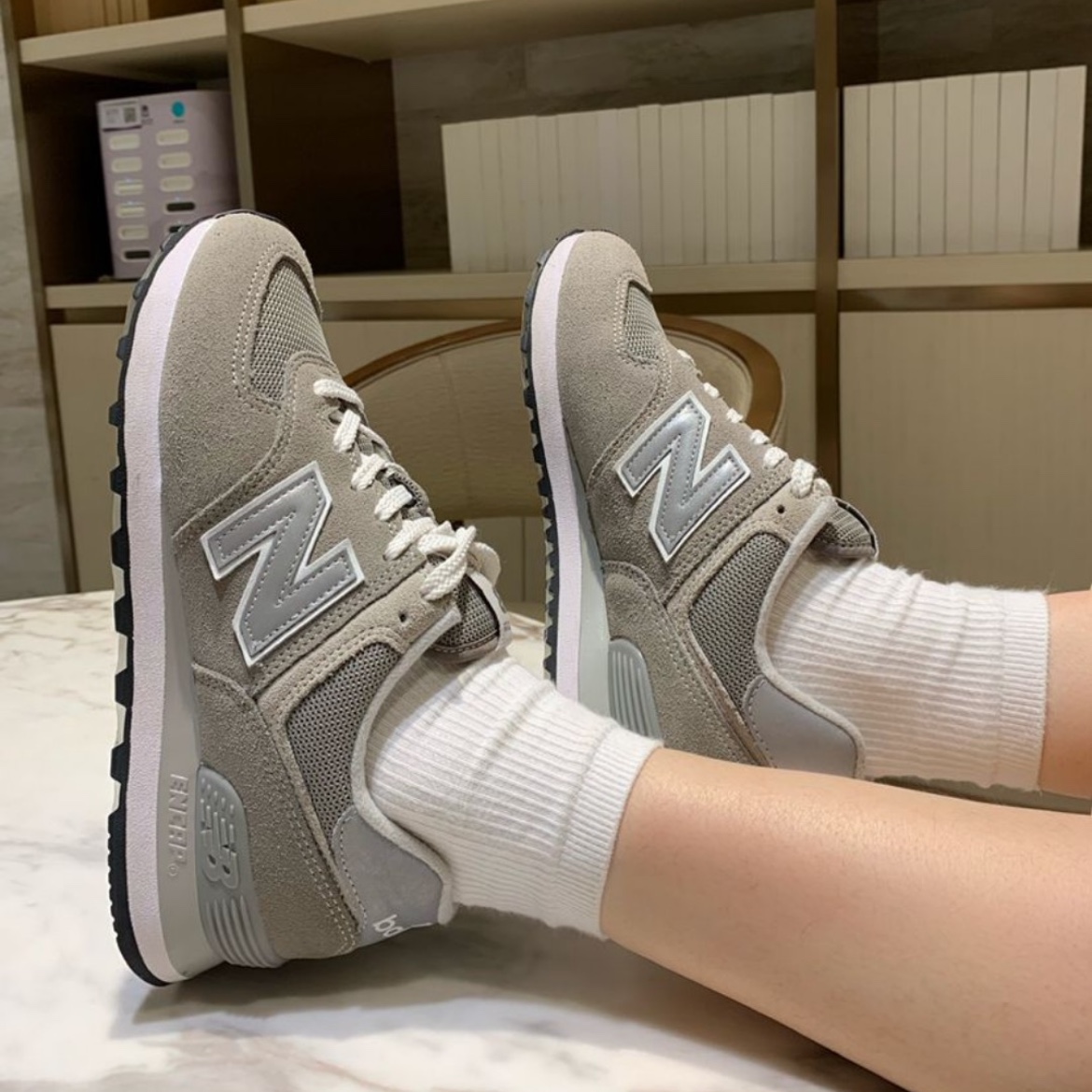 NEW BALANCE/NB经典574系元祖灰复古男女老爹舒适运动鞋ML574-图3