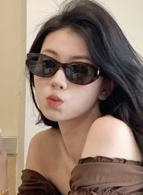 玳瑁复古猫眼墨镜女款适合方圆脸2026新款高级感太阳眼镜防紫外线