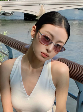 辣妹中古风紫色墨镜女款2025新款