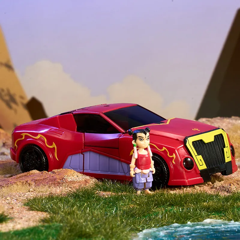 变形金刚与哪吒手办动画玩具擎天柱武士系列可动人偶模型生日礼物