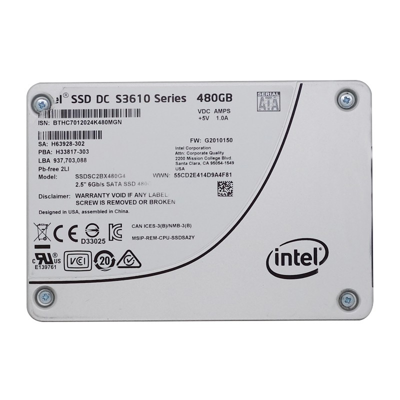 Intel/英特尔 S3610 480G SSDSC2BX480G4 R L P服务器 网吧 固态 - 图3