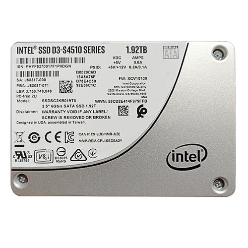 Intel/英特尔 S4510 1.92T 3D NAND企业级固态硬盘SSDSC2KB019T8-图3