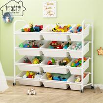 Childrens toy containing shelf Baby bookshelves Shelf Multilayer Containing Cabinet Large Capacity Finishing Shelf Birthday Present