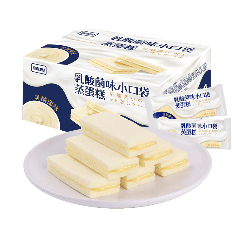 乳酸菌小口袋蒸蛋糕整箱早餐面包 翔达食品西式糕点