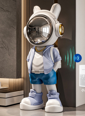 潮酷宇航员小爱智能音箱摆件