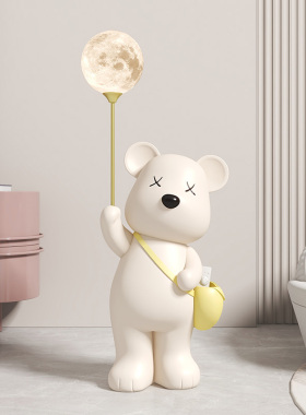 北极熊大型落地摆件客厅电视柜沙发旁边现代简约装饰品可爱暴力熊