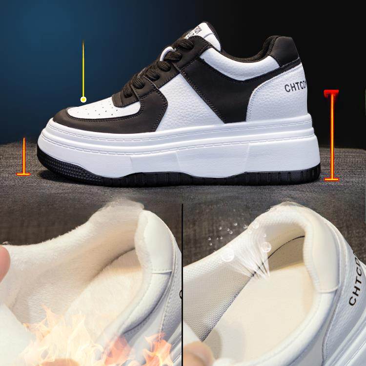 香港正品真皮厚底2025秋冬新款小白鞋女棉鞋内加绒松糕鞋板鞋夏单,淘宝优惠券,粉丝福利购,淘宝优惠卷