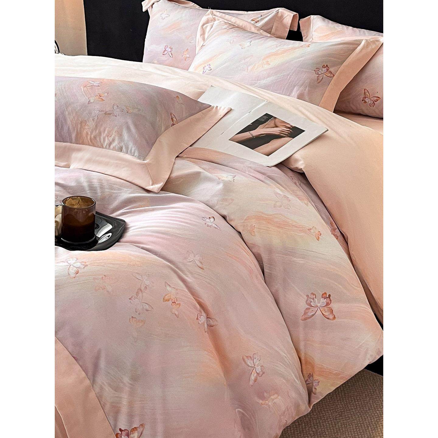 A类高端母婴纯棉磨毛加厚四件套全棉印花被套床单床笠款床上用品4,淘宝优惠券,粉丝福利购,淘宝优惠卷